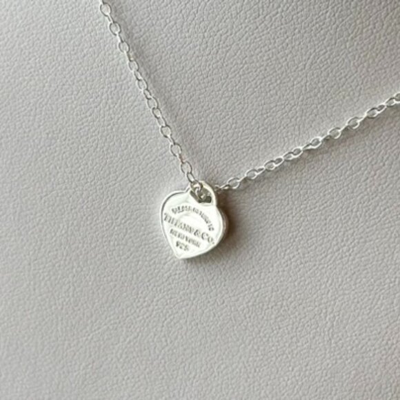Tiffany & Co. Sterling Silver Heart Tag Necklace - Picture 2 of 5